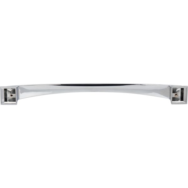 12" Center-to-Center Polished Chrome Arched Roman Appliance Handle - Image 5
