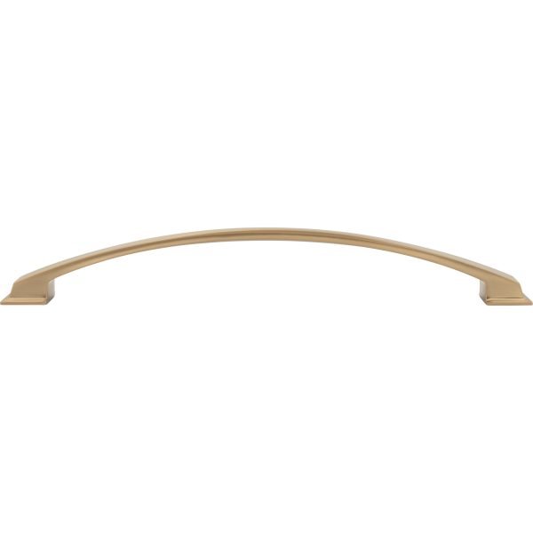 12" Center-to-Center Satin Bronze Arched Roman Appliance Handle - Image 6