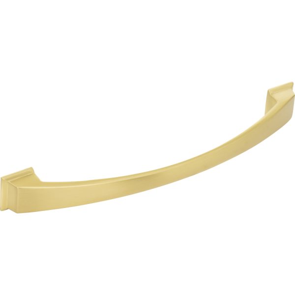 192 mm Center-to-Center Brushed Gold Arched Roman Cabinet Pull - Image 4
