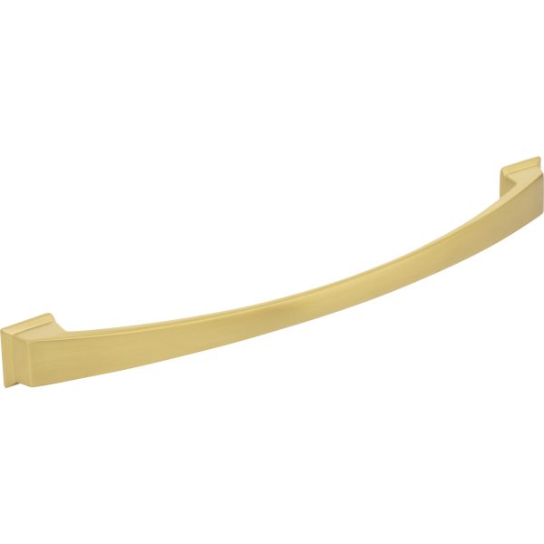 224 mm Center-to-Center Brushed Gold Arched Roman Cabinet Pull - Image 4