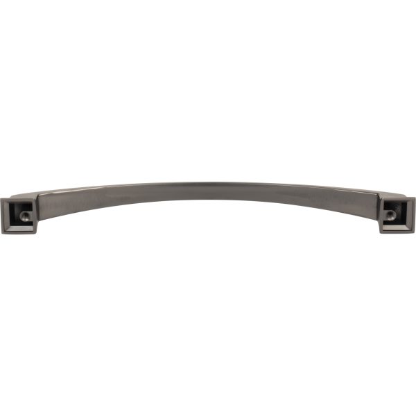 224 mm Center-to-Center Brushed Pewter Arched Roman Cabinet Pull - Image 5