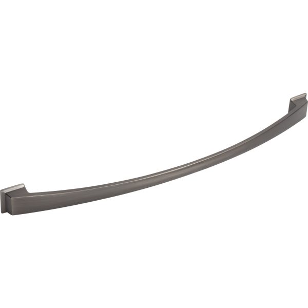305 mm Center-to-Center Brushed Pewter Arched Roman Cabinet Pull - Image 4