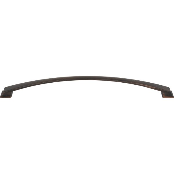 305 mm Center-to-Center Brushed Oil Rubbed Bronze Arched Roman Cabinet Pull - Image 3