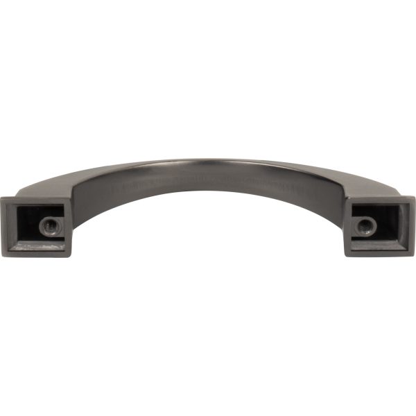 96 mm Center-to-Center Brushed Pewter Arched Roman Cabinet Pull - Image 5
