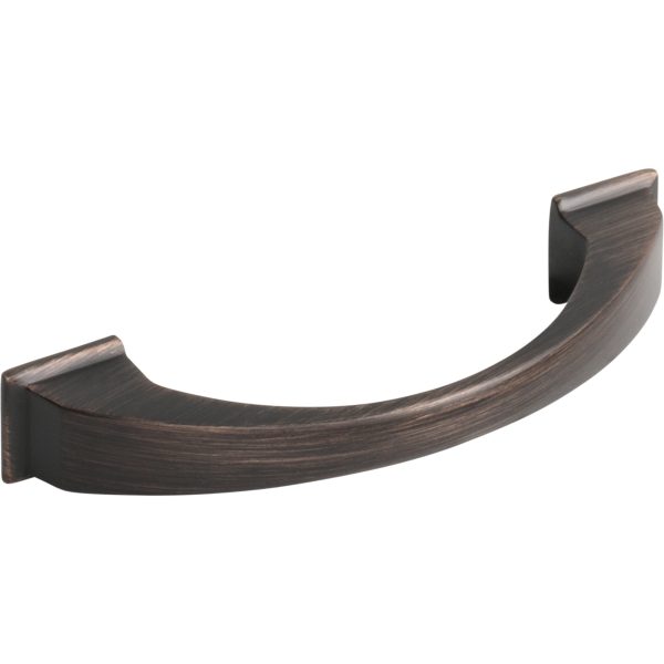 96 mm Center-to-Center Brushed Oil Rubbed Bronze Arched Roman Cabinet Pull - Image 4