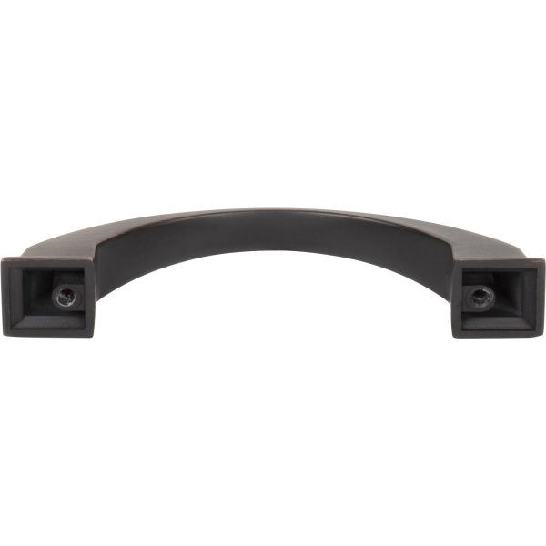 96 mm Center-to-Center Brushed Oil Rubbed Bronze Arched Roman Cabinet Pull - Image 5