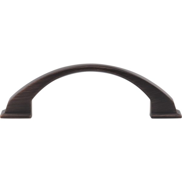 96 mm Center-to-Center Brushed Oil Rubbed Bronze Arched Roman Cabinet Pull - Image 6