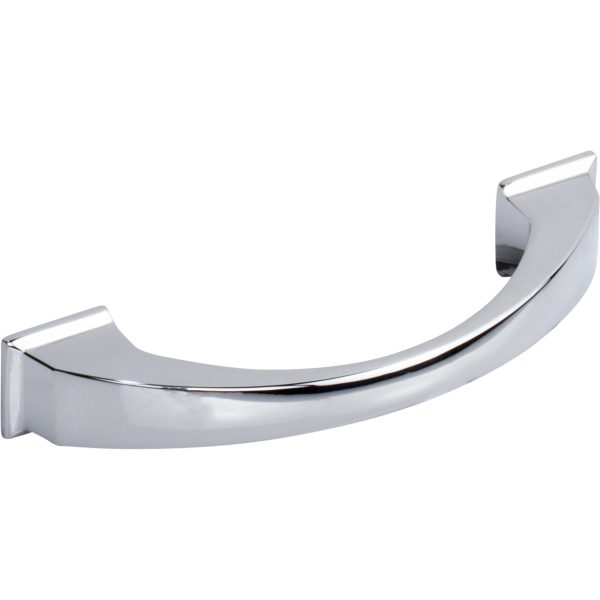 96 mm Center-to-Center Polished Chrome Arched Roman Cabinet Pull - Image 4