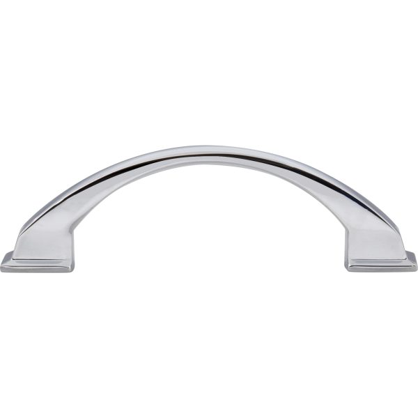 96 mm Center-to-Center Polished Chrome Arched Roman Cabinet Pull - Image 6