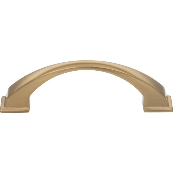 96 mm Center-to-Center Satin Bronze Arched Roman Cabinet Pull - Image 3