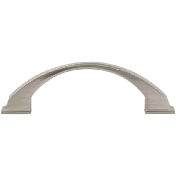 96 mm Center-to-Center Satin Nickel Arched Roman Cabinet Pull - Image 6