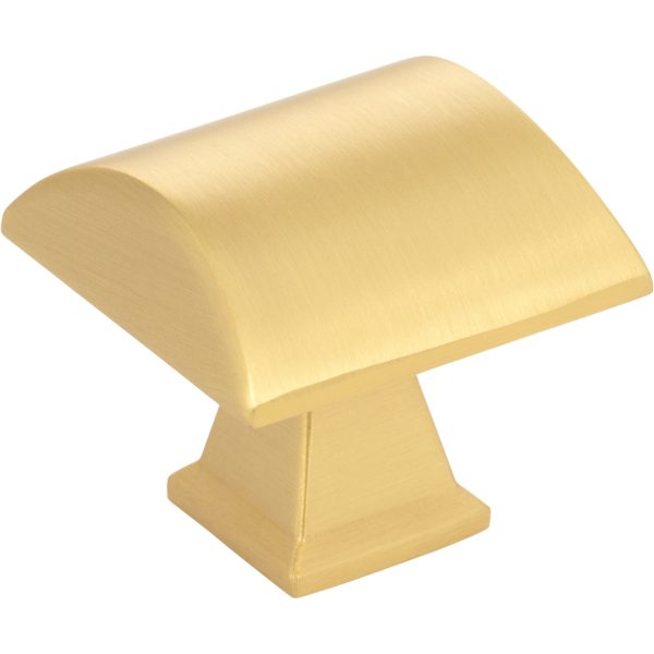 1-1/4" Overall Length  Brushed Gold Roman Cabinet Knob