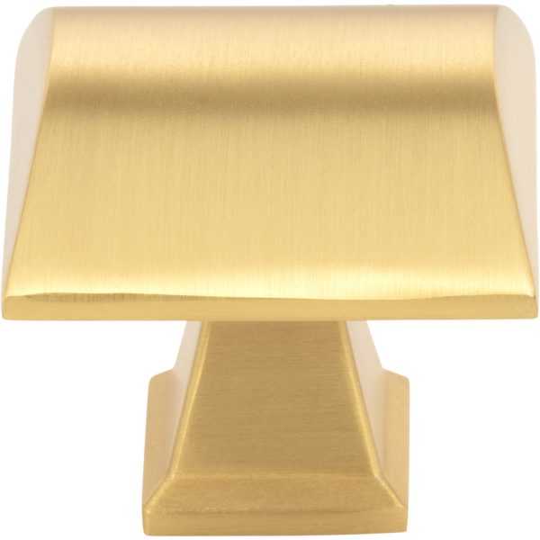1-1/4" Overall Length  Brushed Gold Roman Cabinet Knob - Image 3