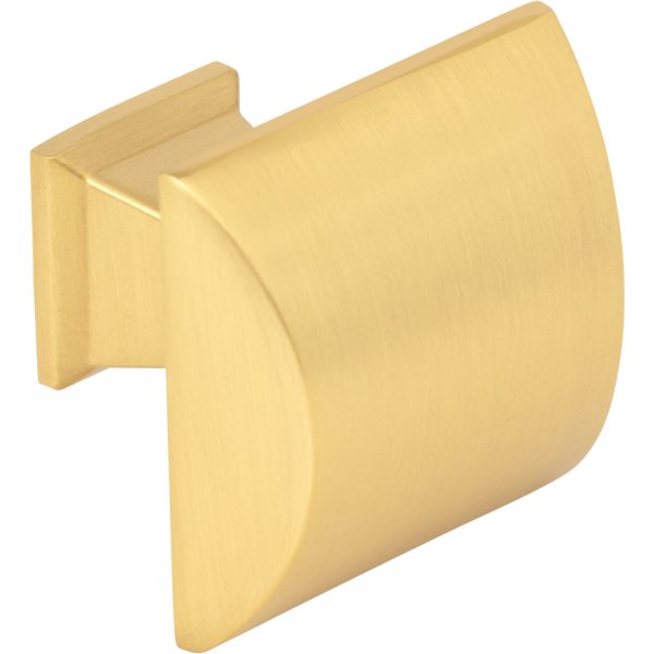 1-1/4" Overall Length  Brushed Gold Roman Cabinet Knob - Image 4