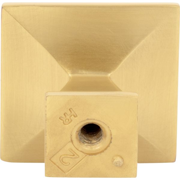 1-1/4" Overall Length  Brushed Gold Roman Cabinet Knob - Image 5