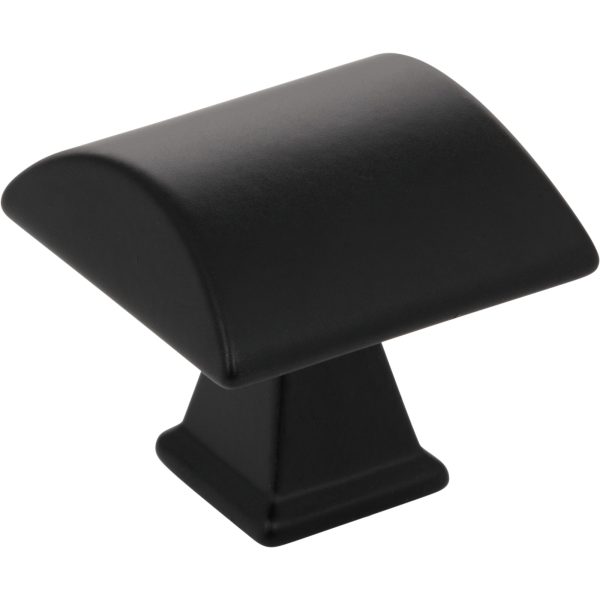 1-1/4" Overall Length  Matte Black Roman Cabinet Knob