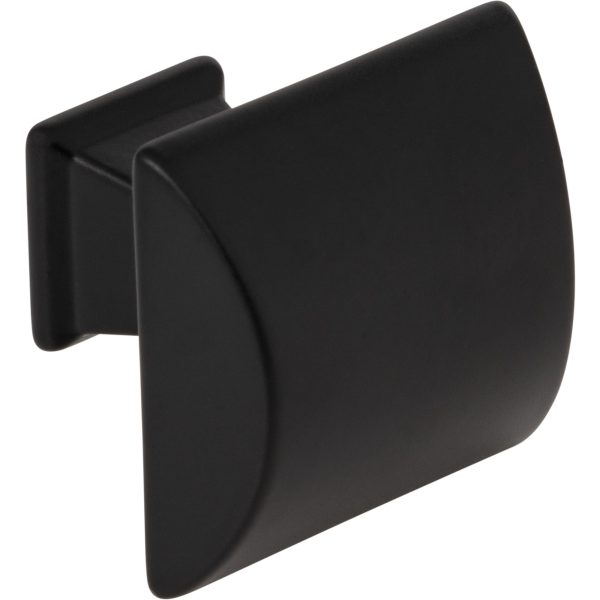 1-1/4" Overall Length  Matte Black Roman Cabinet Knob - Image 4