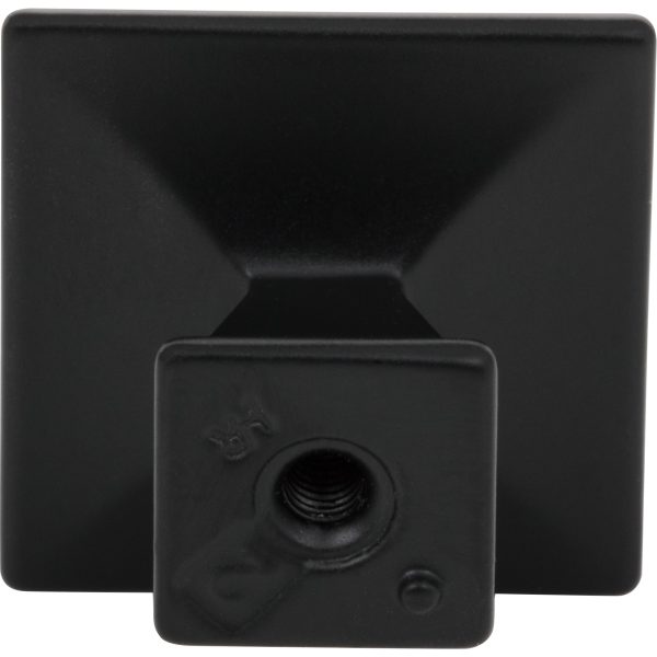 1-1/4" Overall Length  Matte Black Roman Cabinet Knob - Image 5