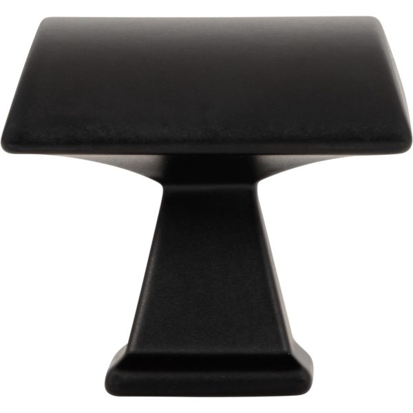 1-1/4" Overall Length  Matte Black Roman Cabinet Knob - Image 6