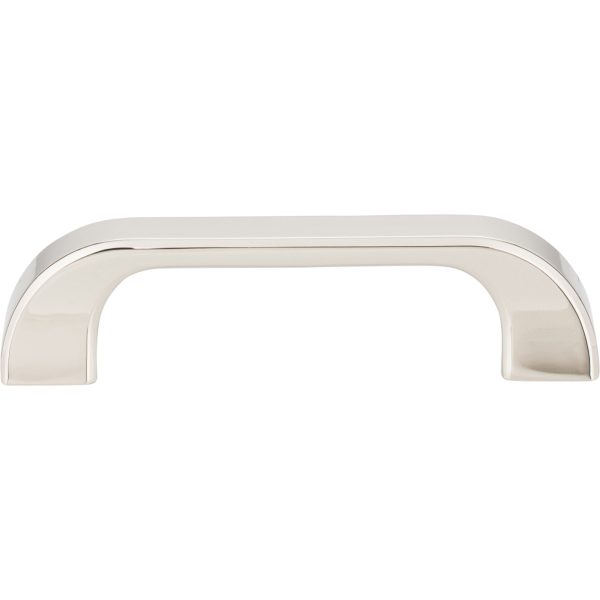 96 mm Center-to-Center Polished Nickel Square Marlo Cabinet Pull - Image 3