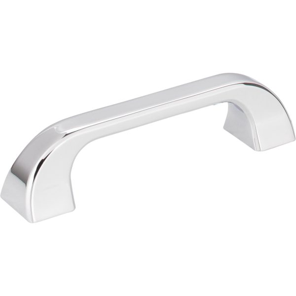 96 mm Center-to-Center Polished Chrome Square Marlo Cabinet Pull