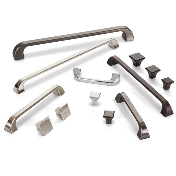 1-1/4" Overall Length Polished Chrome Square Marlo Cabinet Knob - Image 5