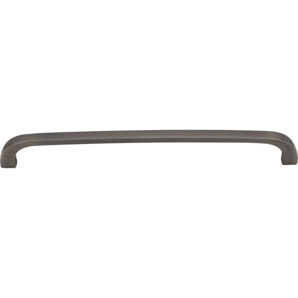 192 mm Center-to-Center Brushed Pewter Square Slade Cabinet Pull - Image 3