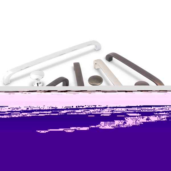 192 mm Center-to-Center Polished Chrome Square Slade Cabinet Pull - Image 5