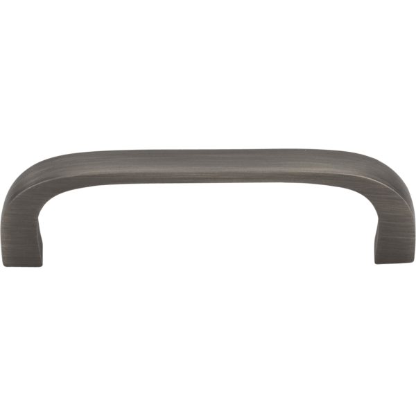 3" Center-to-Center Brushed Pewter Square Slade Cabinet Pull - Image 3