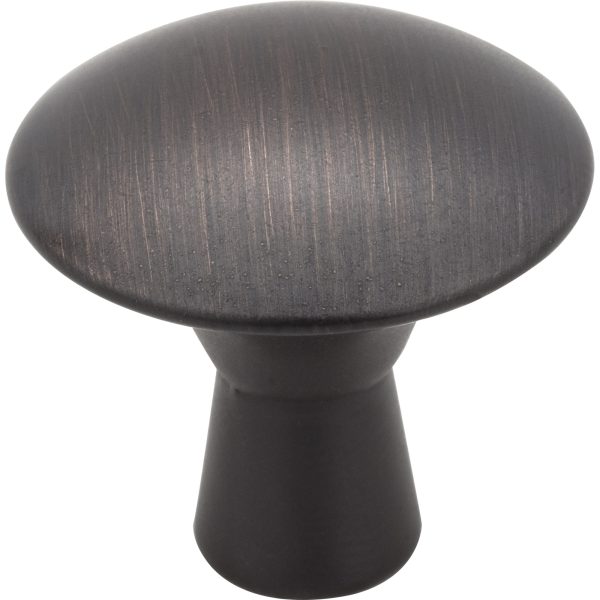 1-1/16" Diameter Brushed Oil Rubbed Bronze Zachary Cabinet Mushroom Knob