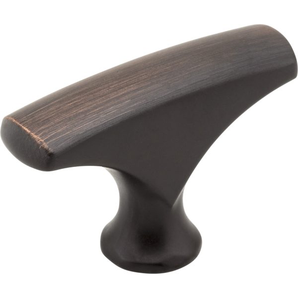1-5/8" Overall Length Brushed Oil Rubbed Bronze Aiden Cabinet "T" Knob