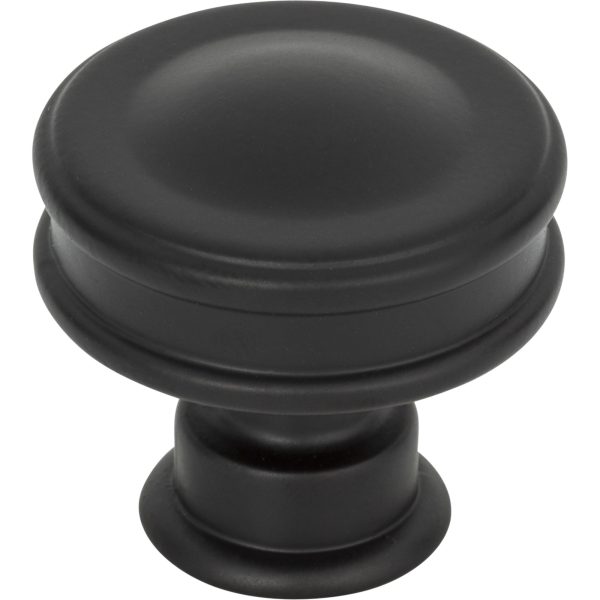 Oskar Knob 1 1/4 Inch Matte Black