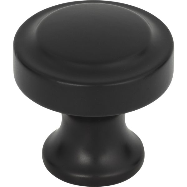 Bradbury Knob 1 1/4 Inch Matte Black
