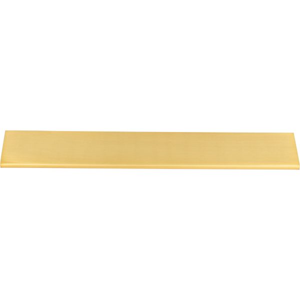 10" Overall Length Aluminum Brushed Gold Edgefield Cabinet Tab Pull - Image 3