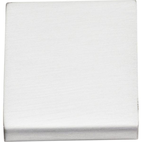 1-1/4" Overall Length Brushed Chrome Edgefield Cabinet Tab Pull - Image 3