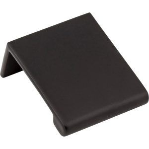1-1/4" Overall Length Matte Black Edgefield Cabinet Tab Pull