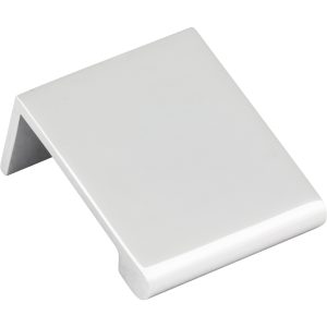 1-1/4" Overall Length Polished Chrome Edgefield Cabinet Tab Pull