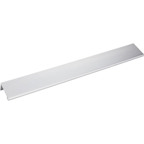 12" Overall Length Brushed Chrome Edgefield Cabinet Tab Pull