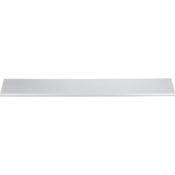 12" Overall Length Brushed Chrome Edgefield Cabinet Tab Pull - Image 3
