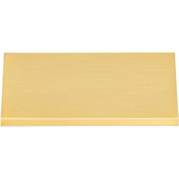 3" Overall Length Aluminum Brushed Gold Edgefield Cabinet Tab Pull - Image 3