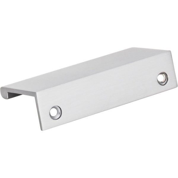 3" Overall Length Brushed Chrome Edgefield Cabinet Tab Pull - Image 4