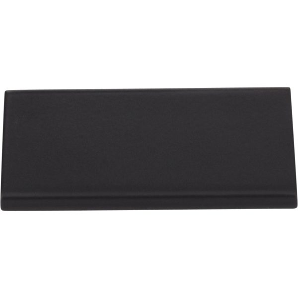 3" Overall Length Matte Black Edgefield Cabinet Tab Pull - Image 3