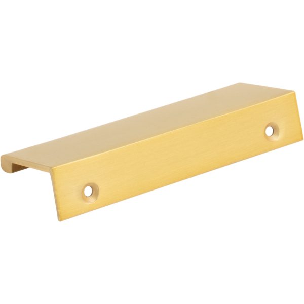 4" Overall Length Aluminum Brushed Gold Edgefield Cabinet Tab Pull - Image 4