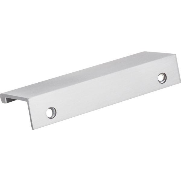 4" Overall Length Brushed Chrome Edgefield Cabinet Tab Pull - Image 4