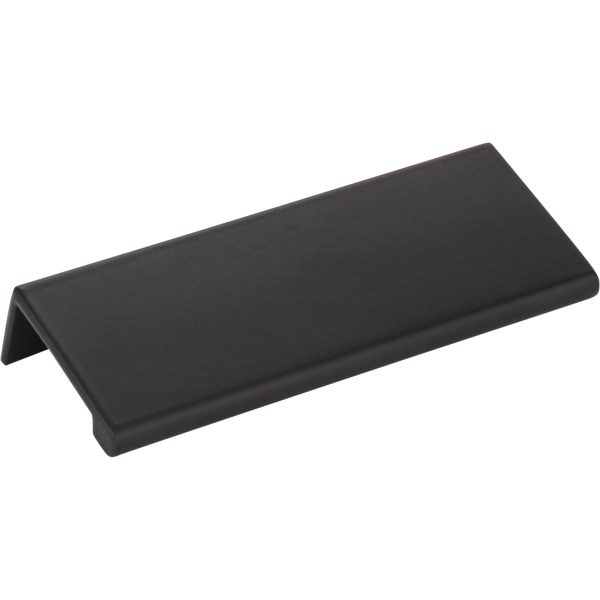 4" Overall Length Matte Black Edgefield Cabinet Tab Pull