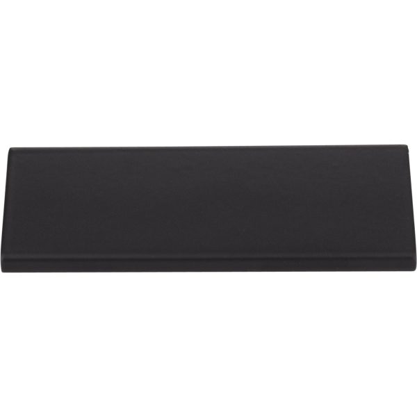 4" Overall Length Matte Black Edgefield Cabinet Tab Pull - Image 3