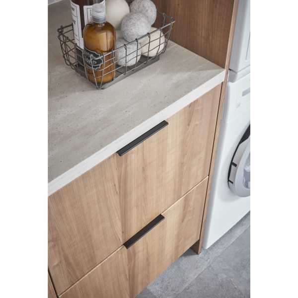 4" Overall Length Matte Black Edgefield Cabinet Tab Pull - Image 6