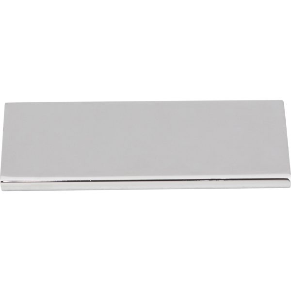 4" Overall Length Polished Chrome Edgefield Cabinet Tab Pull - Image 3