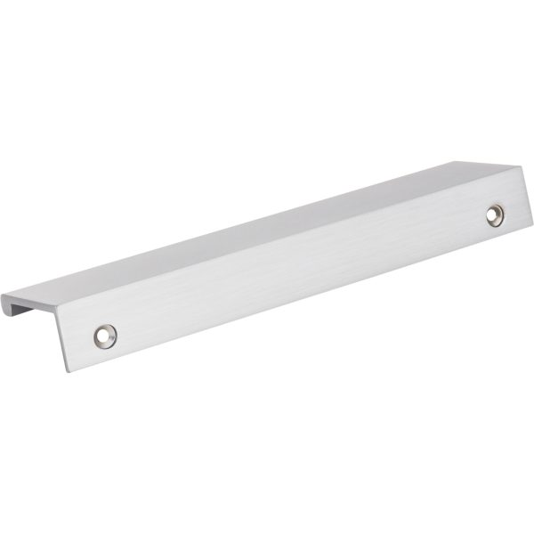 6" Overall Length Brushed Chrome Edgefield Cabinet Tab Pull - Image 4