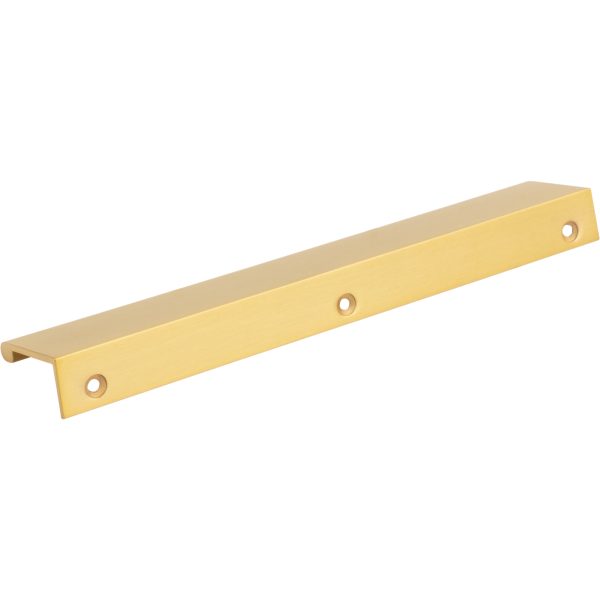 8" Overall Length Aluminum Brushed Gold Edgefield Cabinet Tab Pull - Image 4